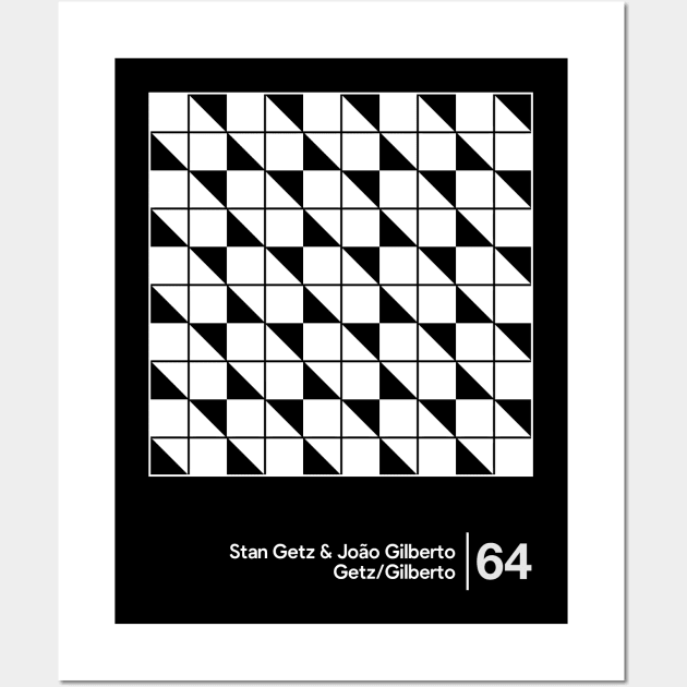 Gilberto & Getz / Minimalist Style Graphic Design Artwork Wall Art by saudade